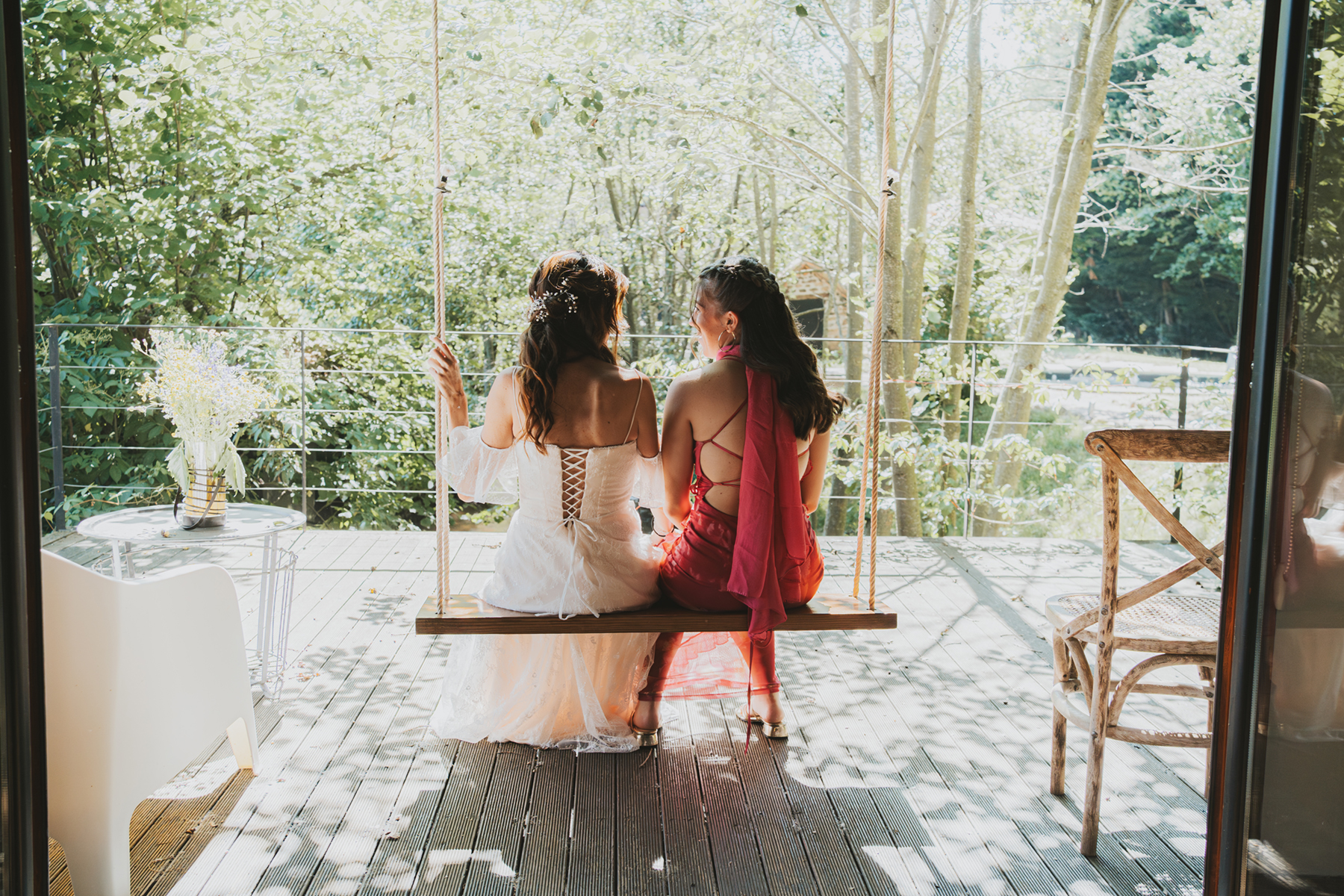Detalle arquitectónico del Palacio de la Magdalena con vistas al Cantábrico